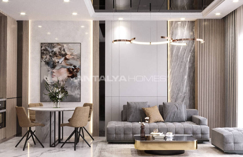 Stylish Flats in an Extensive Project in Alanya Avsallar 26