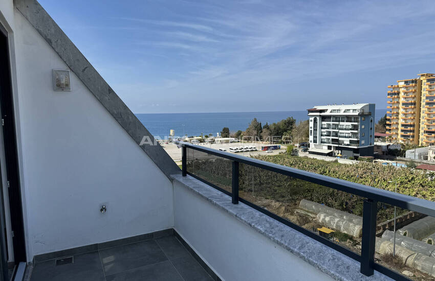 Alanya Kargıcak'ta Deniz ve Dağ Manzaralı Şık Tasarımlı Daireler 16
