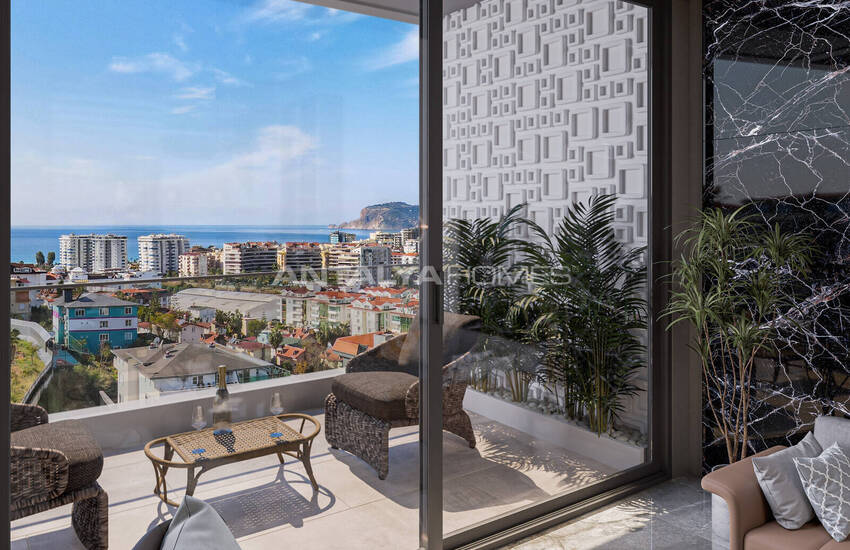 Meer- Und Stadtblick-wohnungen In Einer Anlage Mit Pool In Alanya 21