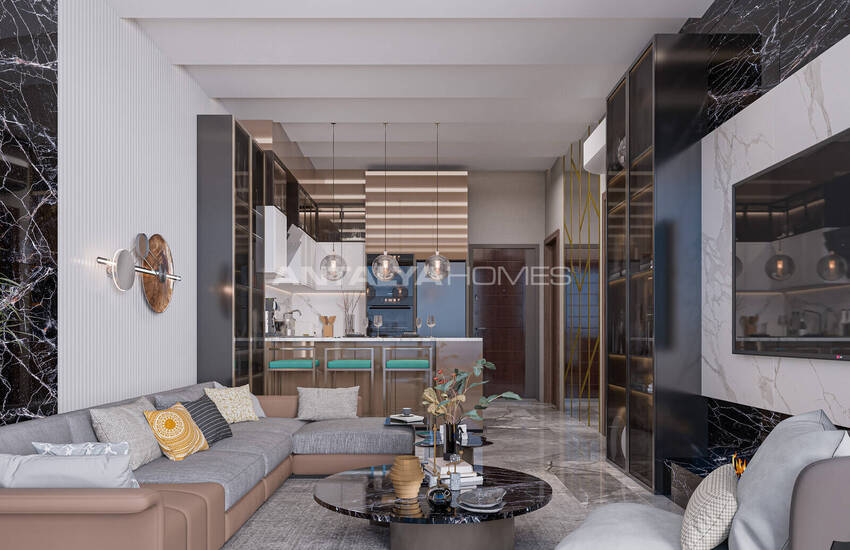 Meer- Und Stadtblick-wohnungen In Einer Anlage Mit Pool In Alanya 17