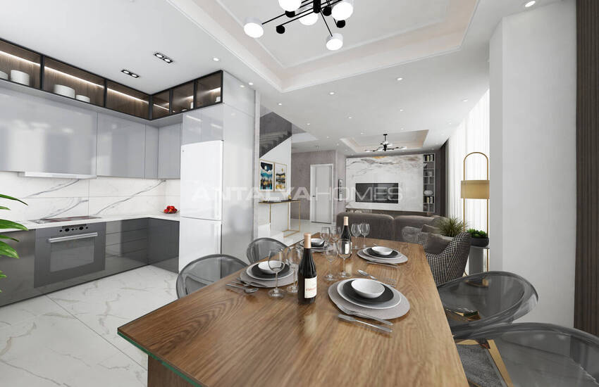 Квартиры с богатыми удобствами рядом с пляжем в Алании 23