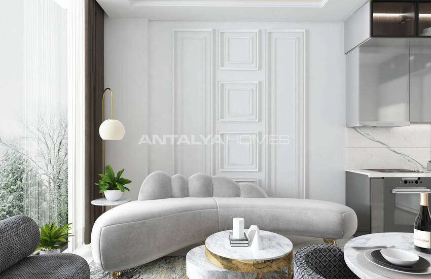 Квартиры с богатыми удобствами рядом с пляжем в Алании 24