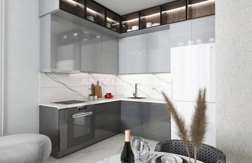 Квартиры с богатыми удобствами рядом с пляжем в Алании 29