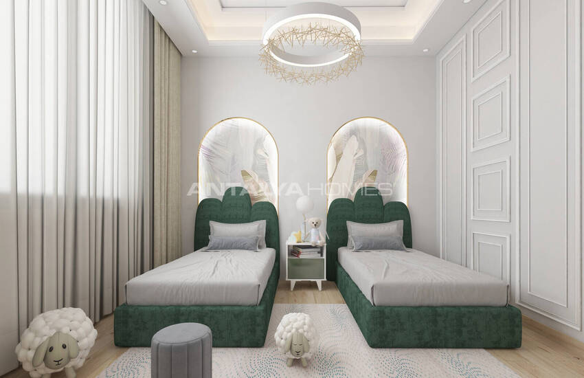 Квартиры с богатыми удобствами рядом с пляжем в Алании 33