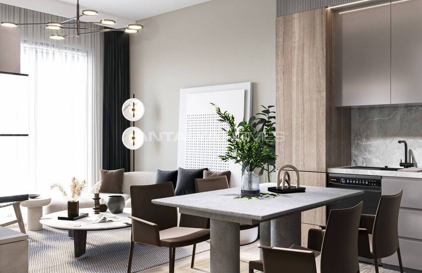 Стильная недвижимость в 4-х блочном комплексе в Анталии Кепез 18