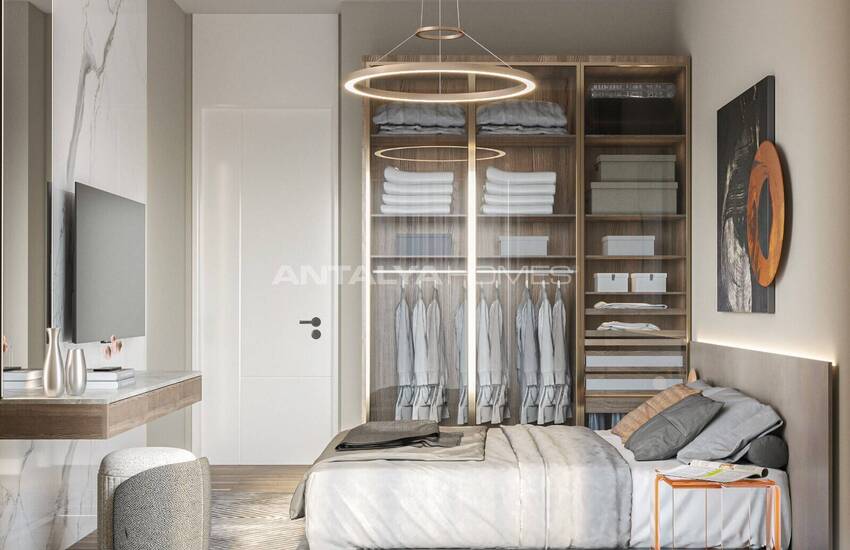 Стильная недвижимость в 4-х блочном комплексе в Анталии Кепез 24