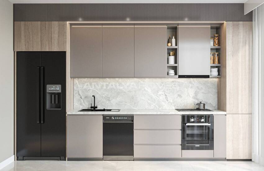 Стильная недвижимость в 4-х блочном комплексе в Анталии Кепез 21