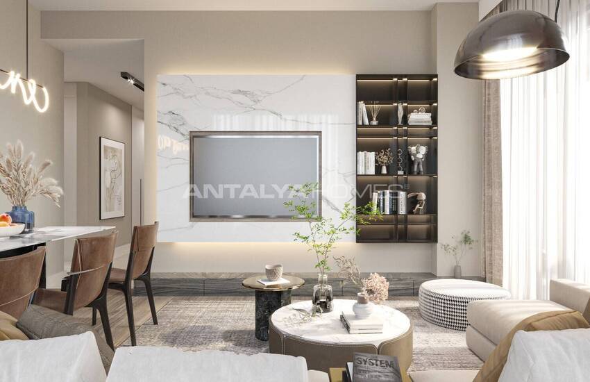 Стильная недвижимость в 4-х блочном комплексе в Анталии Кепез 19