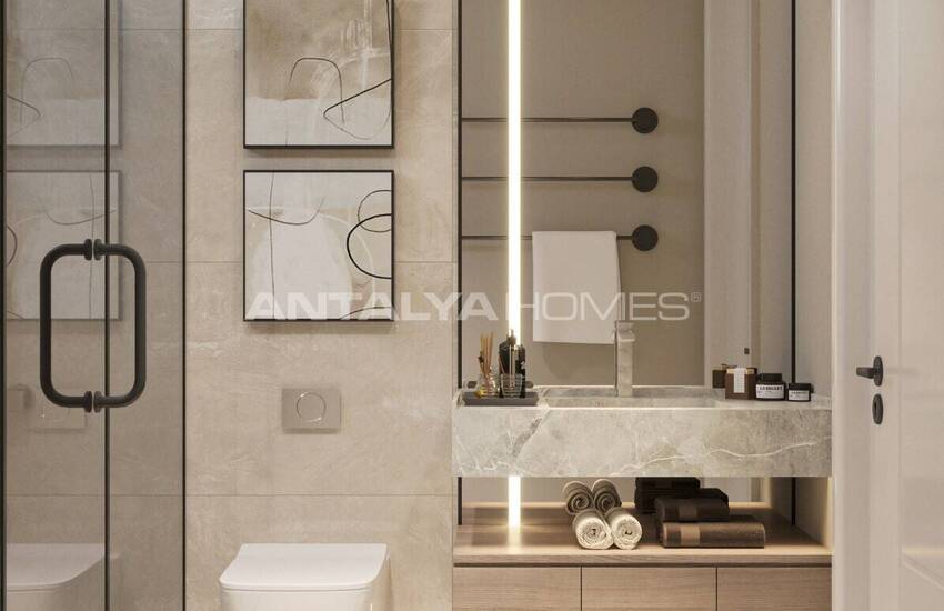 Стильная недвижимость в 4-х блочном комплексе в Анталии Кепез 27