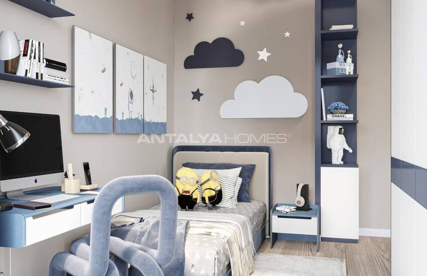 Стильная недвижимость в 4-х блочном комплексе в Анталии Кепез 26