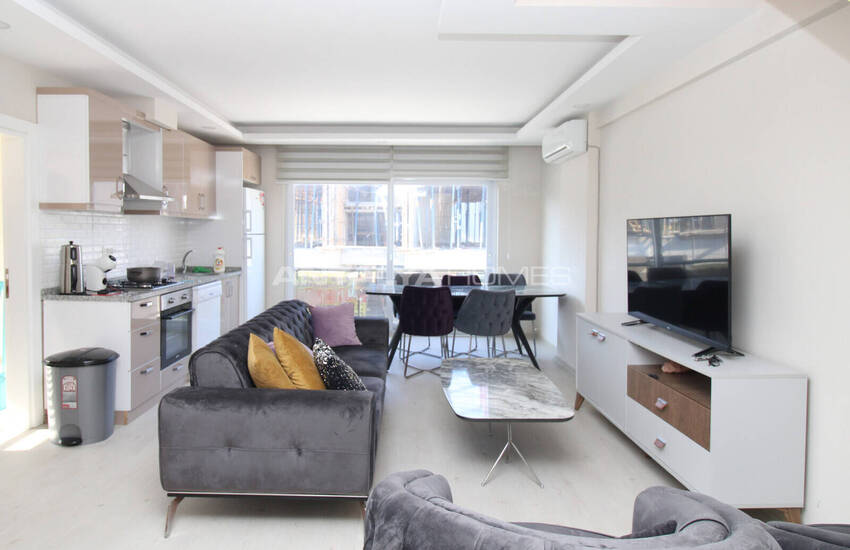 Меблированная Квартира в комплексе с бассейном в Гюзелоба Анталия 8