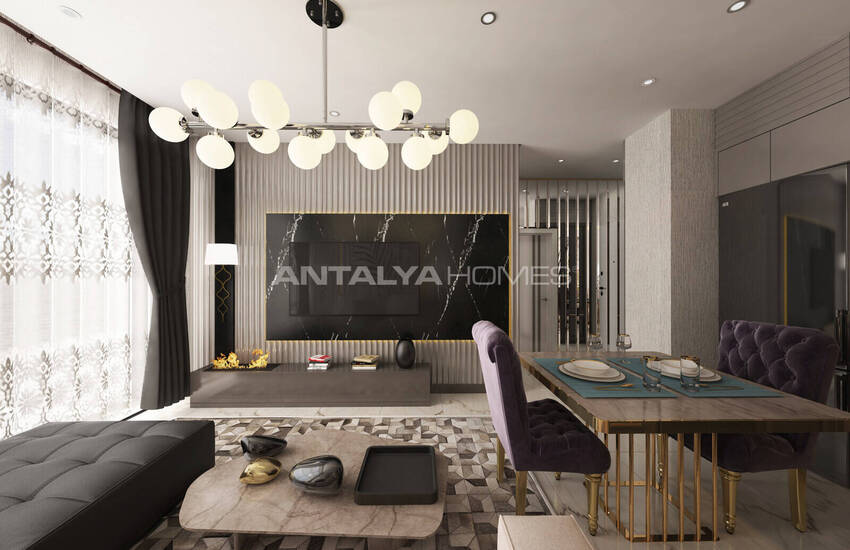 Alanya'da Satılık Manzaralı Şık Tasarımlı Daireler 21