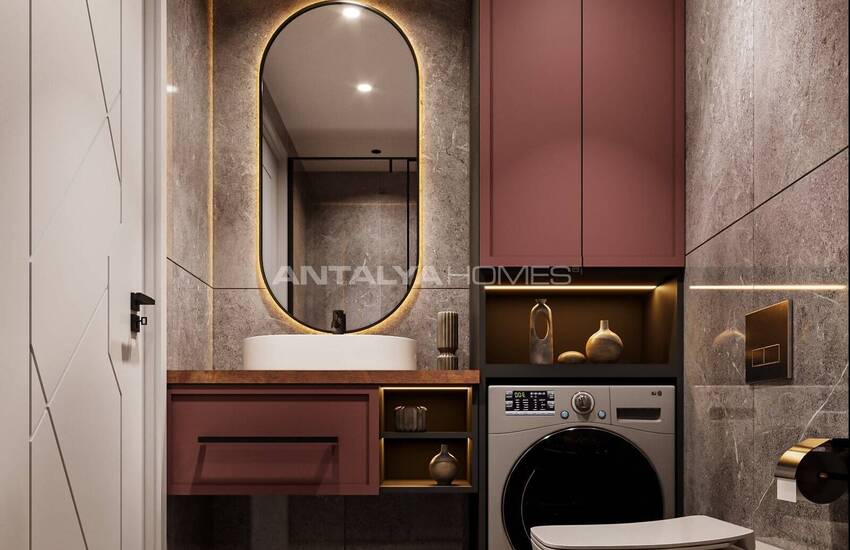 Lägenheter Med 1 Sovrum Och Balkonger I Antalya Altintas 27