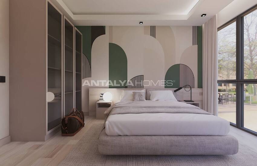 Lägenheter Med 1 Sovrum Och Balkonger I Antalya Altintas 25