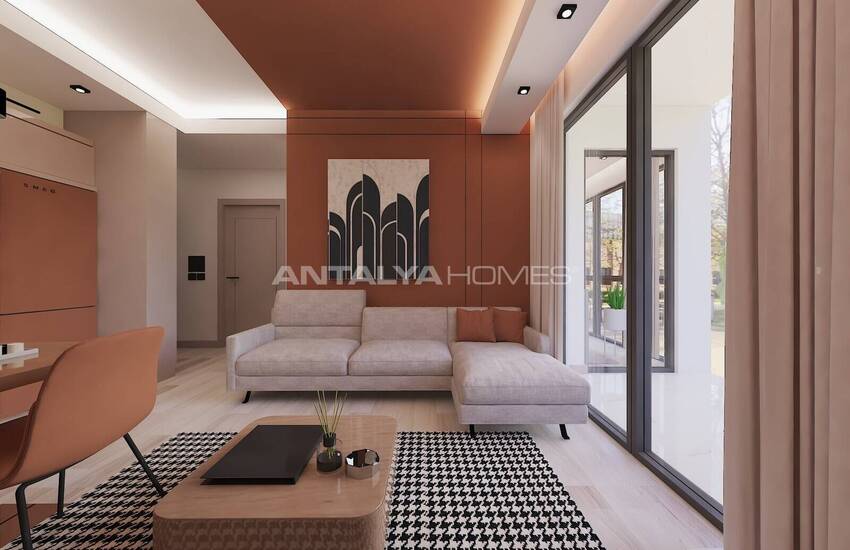 Lägenheter Med 1 Sovrum Och Balkonger I Antalya Altintas 13