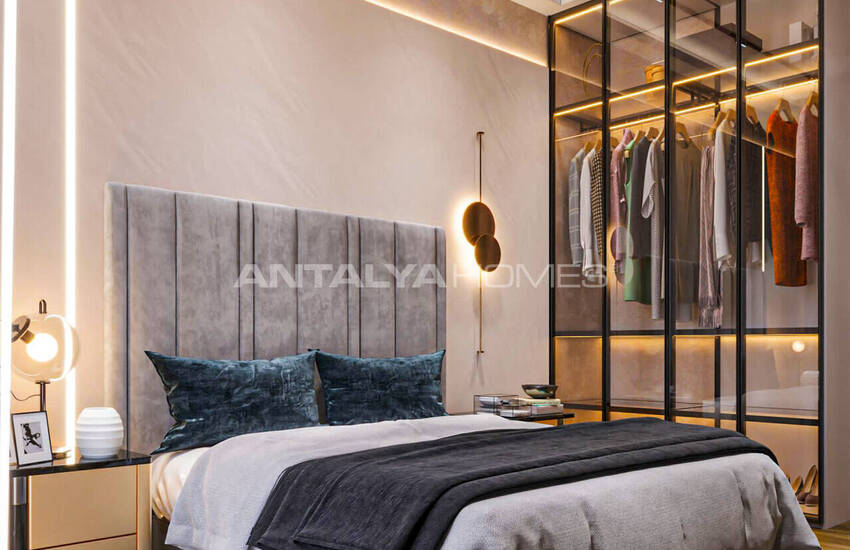 Alanya Bektaş'ta Deniz ve Şehir Manzaralı Daireler 11