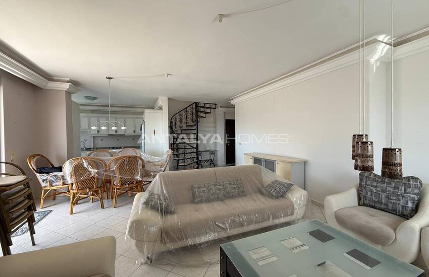 Квартира на крыше с видом на море и город в Алании 6