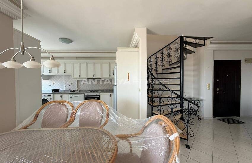 Квартира на крыше с видом на море и город в Алании 7