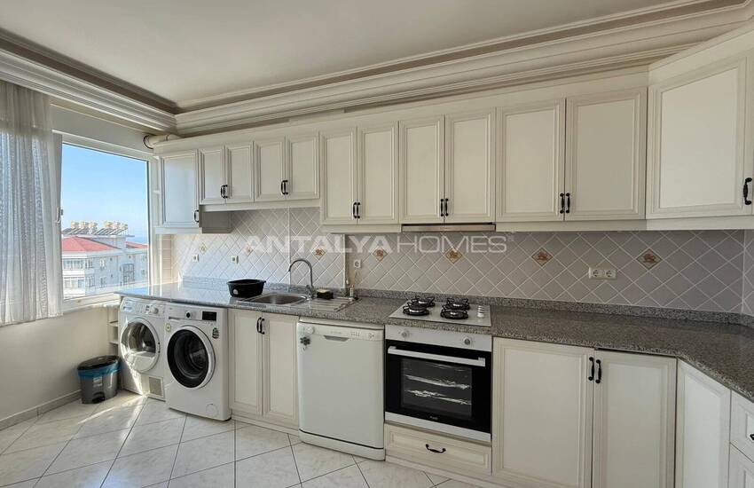 Квартира на крыше с видом на море и город в Алании 9