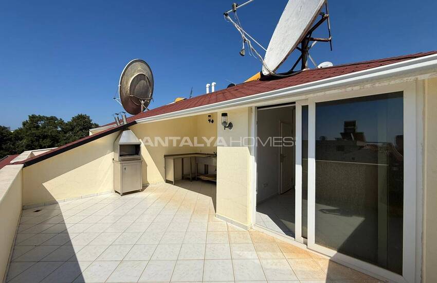 Квартира на крыше с видом на море и город в Алании 16