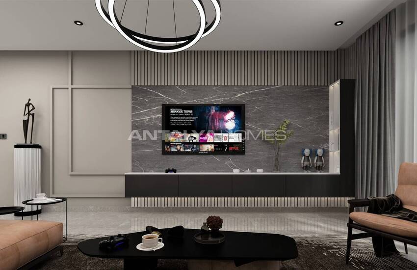 Стильные квартиры с видом на горы в Алании, Кестель 21