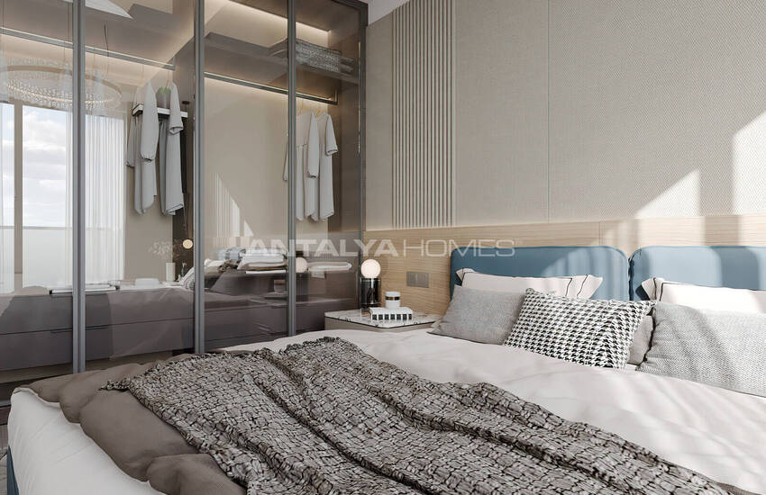 Квартиры в комплексе рядом с пляжем в Алании 20