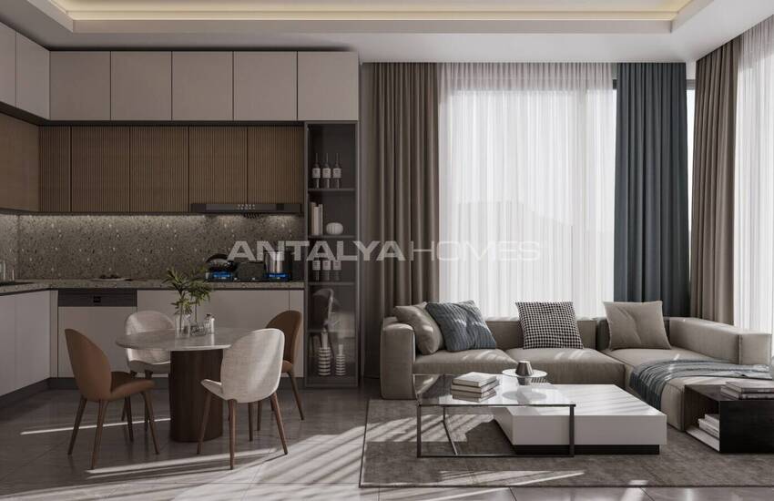 Недвижимость с видом на море и город в центре Алании 13