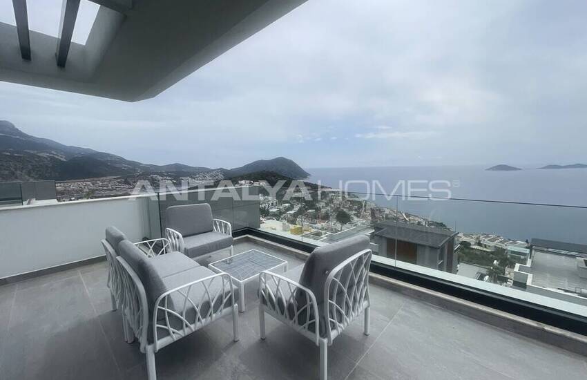 خانه های 4 خوابه تریپلکس با منظره استخر و دریا در کالکان 37