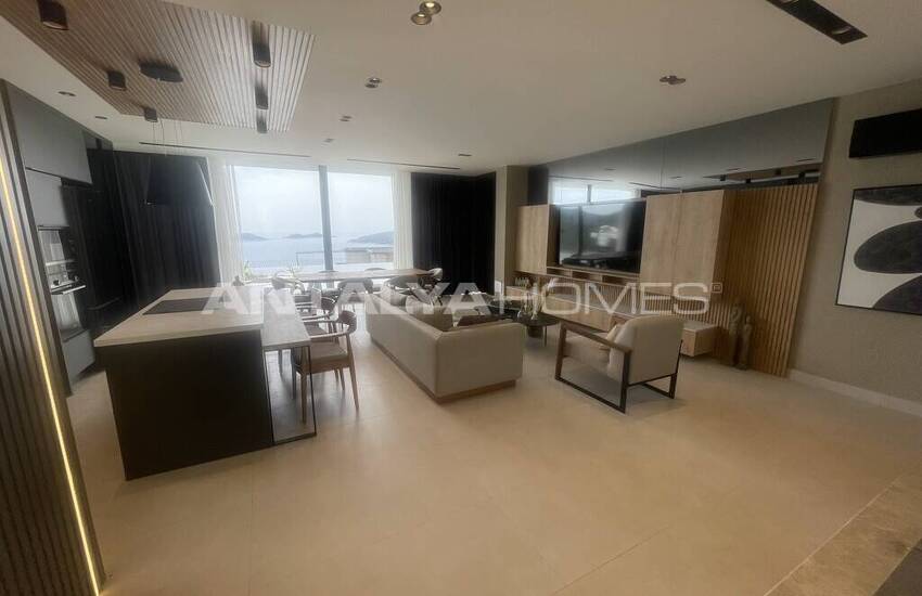 خانه های 4 خوابه تریپلکس با منظره استخر و دریا در کالکان 15