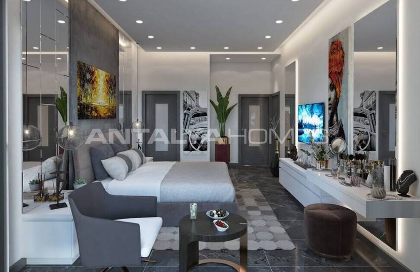 Sea View Houses with Pool for Sale in Alanya 18