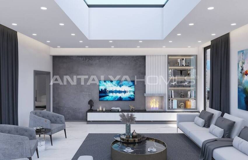 خانههای با منظره دریا و استخر برای فروش در آلانیا 13