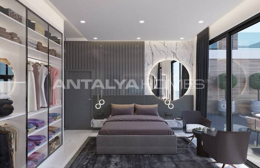 Sea View Houses with Pool for Sale in Alanya 23