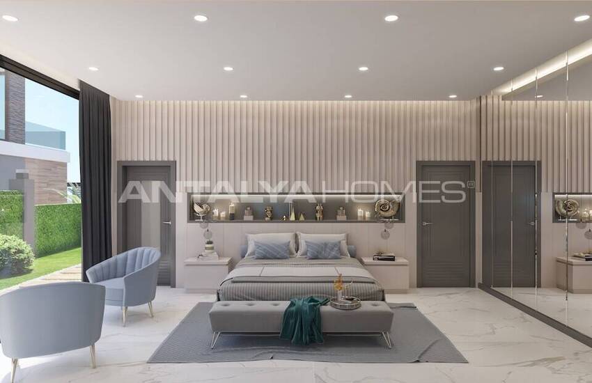 Sea View Houses with Pool for Sale in Alanya 26