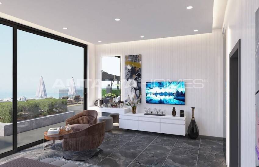 Sea View Houses with Pool for Sale in Alanya 25