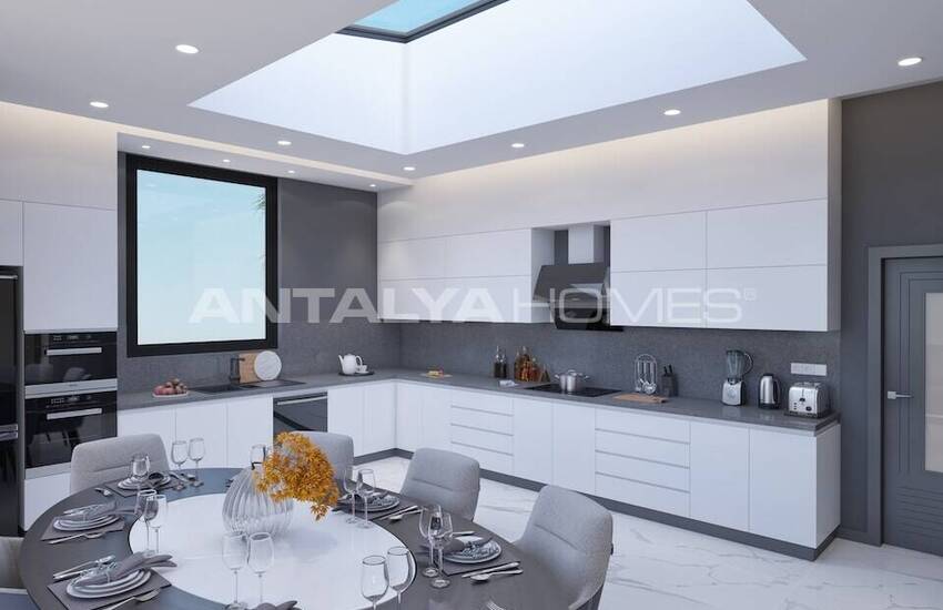 Sea View Houses with Pool for Sale in Alanya 14