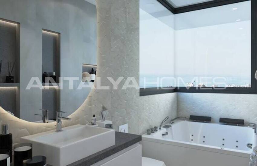 Sea View Houses with Pool for Sale in Alanya 30