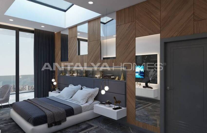 Sea View Houses with Pool for Sale in Alanya 17