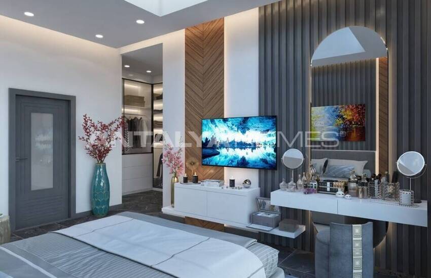 Sea View Houses with Pool for Sale in Alanya 20