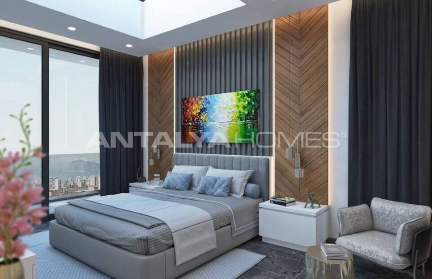 Sea View Houses with Pool for Sale in Alanya 19
