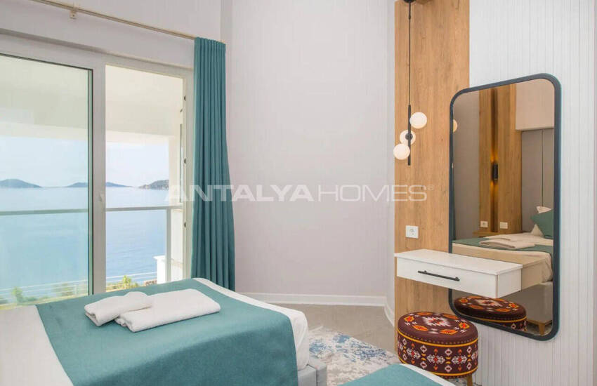 منزل مطل على البحر مع مسبح خاص في كالكان، أنطاليا 27