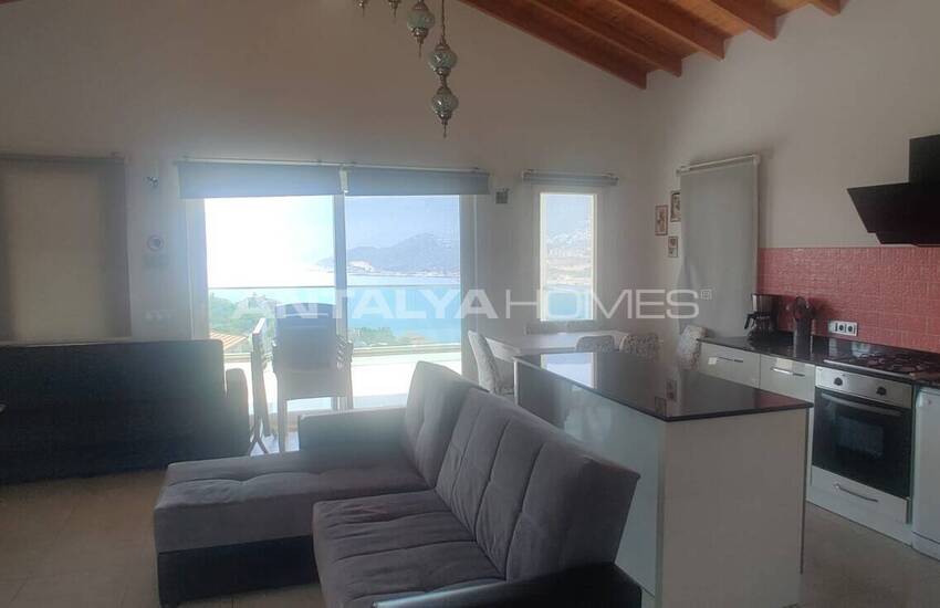 Furnished 2-bedroom Houses with Sea View in Kaş Antalya 18