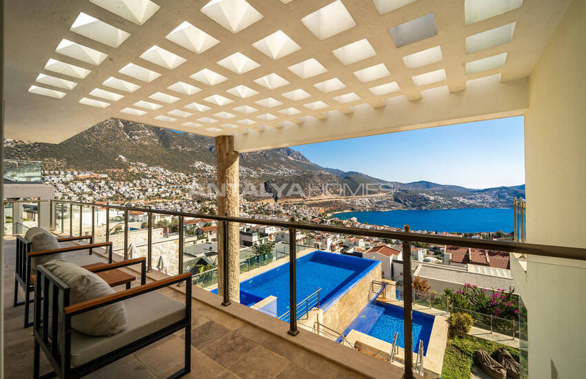Kaş Kalkan'da Özel Havuzlu Deniz Manzaralı Villa 30