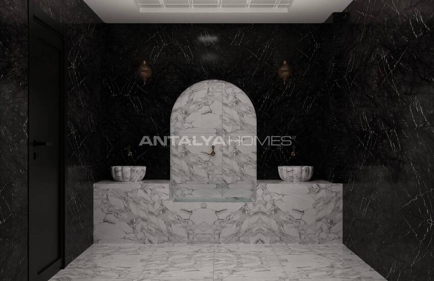 Çankaya, Kepez, Antalya'da Şehir ve Deniz Manzaralı Evler 23