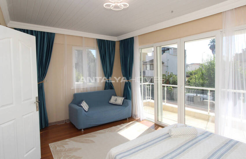 Möblerad Parhusvilla Med Privat Trädgård I Belek Antalya 19
