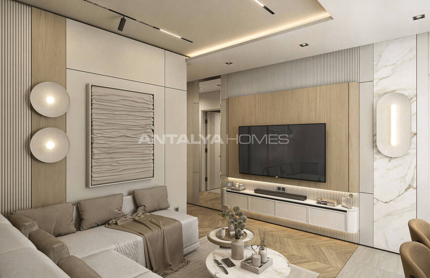 Apartments for Sale in a Project 400 M From the Sea in Lara Antalya 11