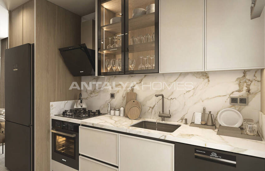 Apartments for Sale in a Project 400 M From the Sea in Lara Antalya 15