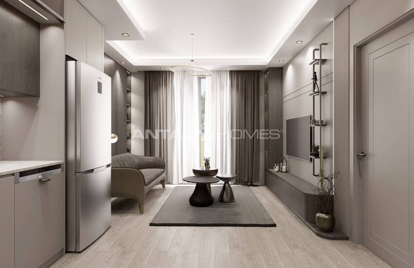 Stilfulla Lägenheter I Ett Komplex Med Pool I Antalya Konyaaltı 7