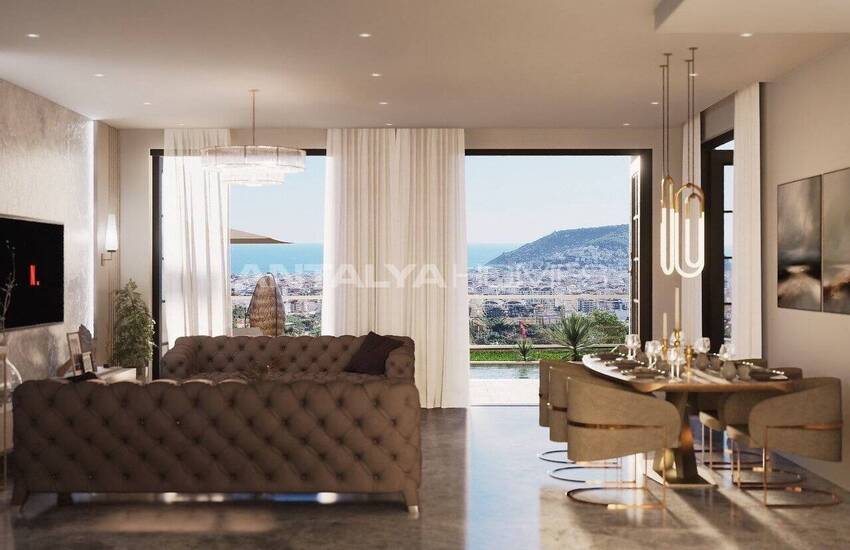 Detached Sea-view Villas with Pools in Alanya Antalya 27