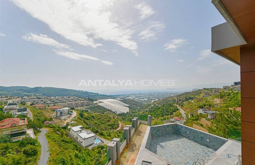 Alanya Kargıcak'ta Özel Havuzlu Deniz Manzaralı Ev 38