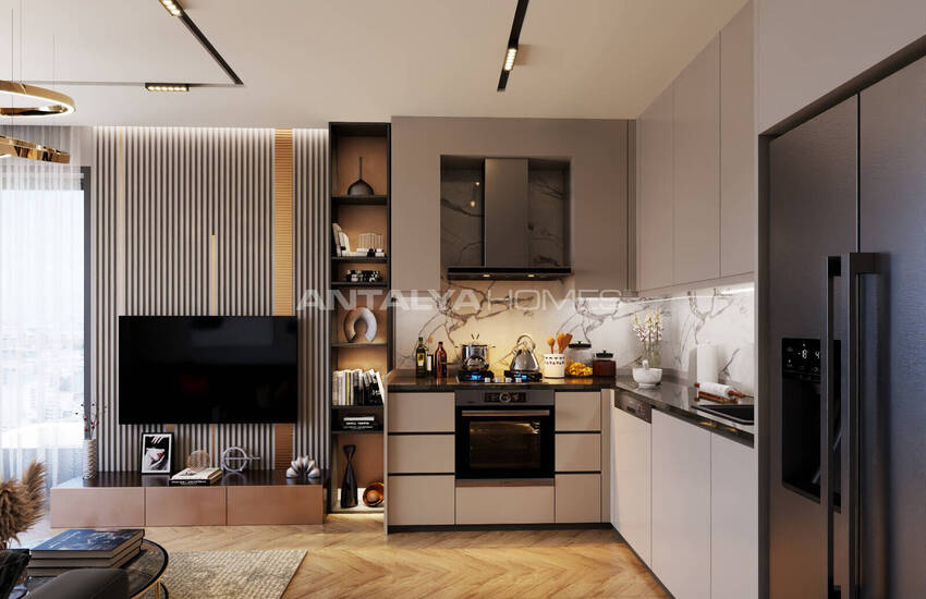 Stijlvolle Appartementen In Een Complex Vlakbij Zee In Konyaalti 24